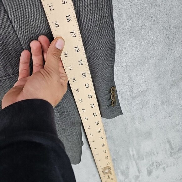 Issimo Blazer Sport Coat Mens 46 Brown Twill Lined Business Formal Made In Italy - Picture 3 of 7